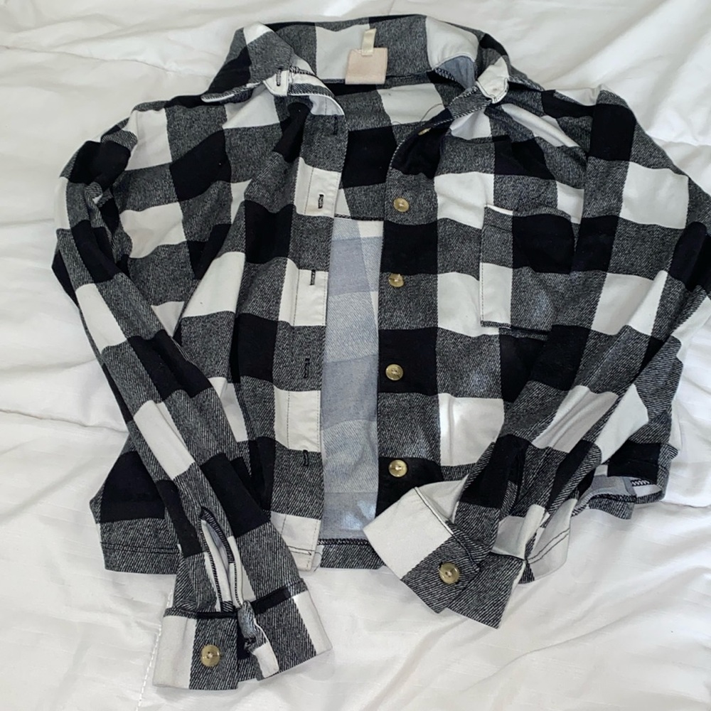 Black and white flannel